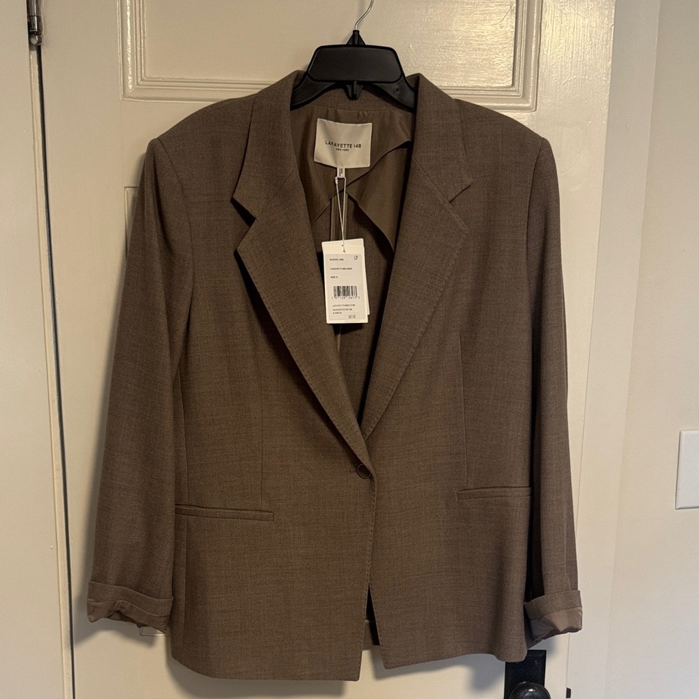 Lafayette 148 New York Concrete Melange Blazer